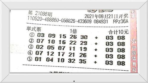 大乐透开奖结果号码96,幸运之神的眷顾