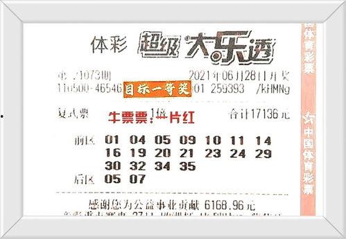 73期开奖结果大乐透,惊喜连连，大奖花落谁家？